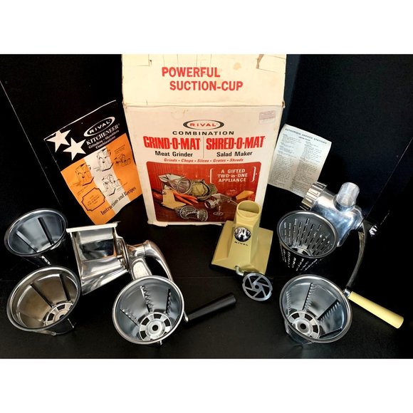 Rival Kitchen 96s Vintage Rival Food Processor And Meat Grinder Head Poshmark